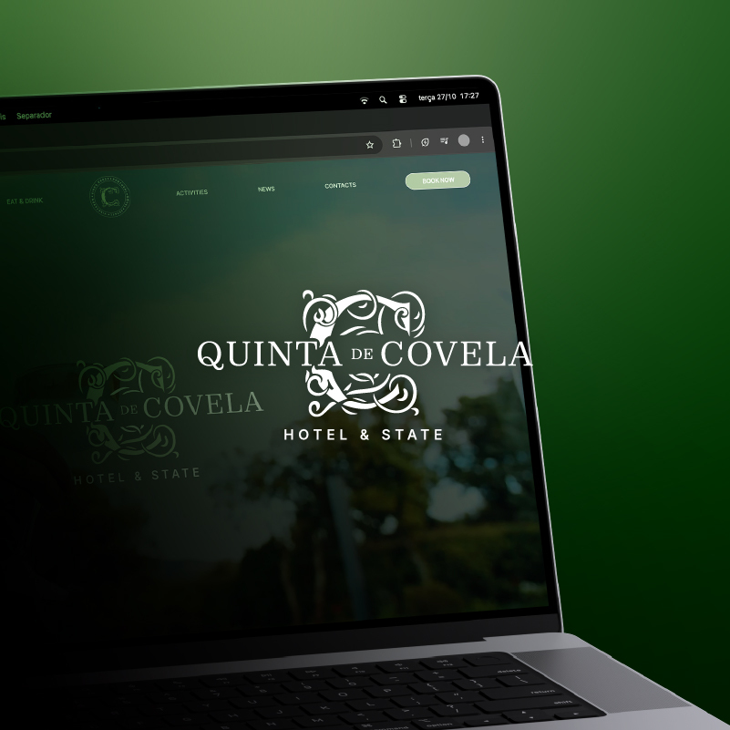 criação de imagem corporativa e website para quinta de covela