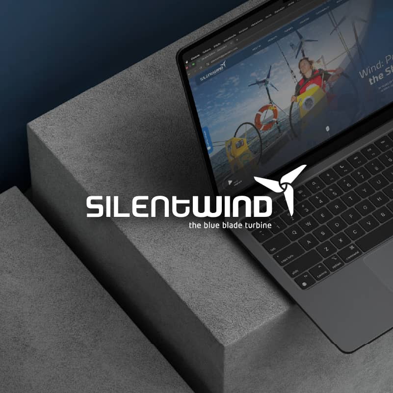 Creation of new website and graphic supports for Silent Wind