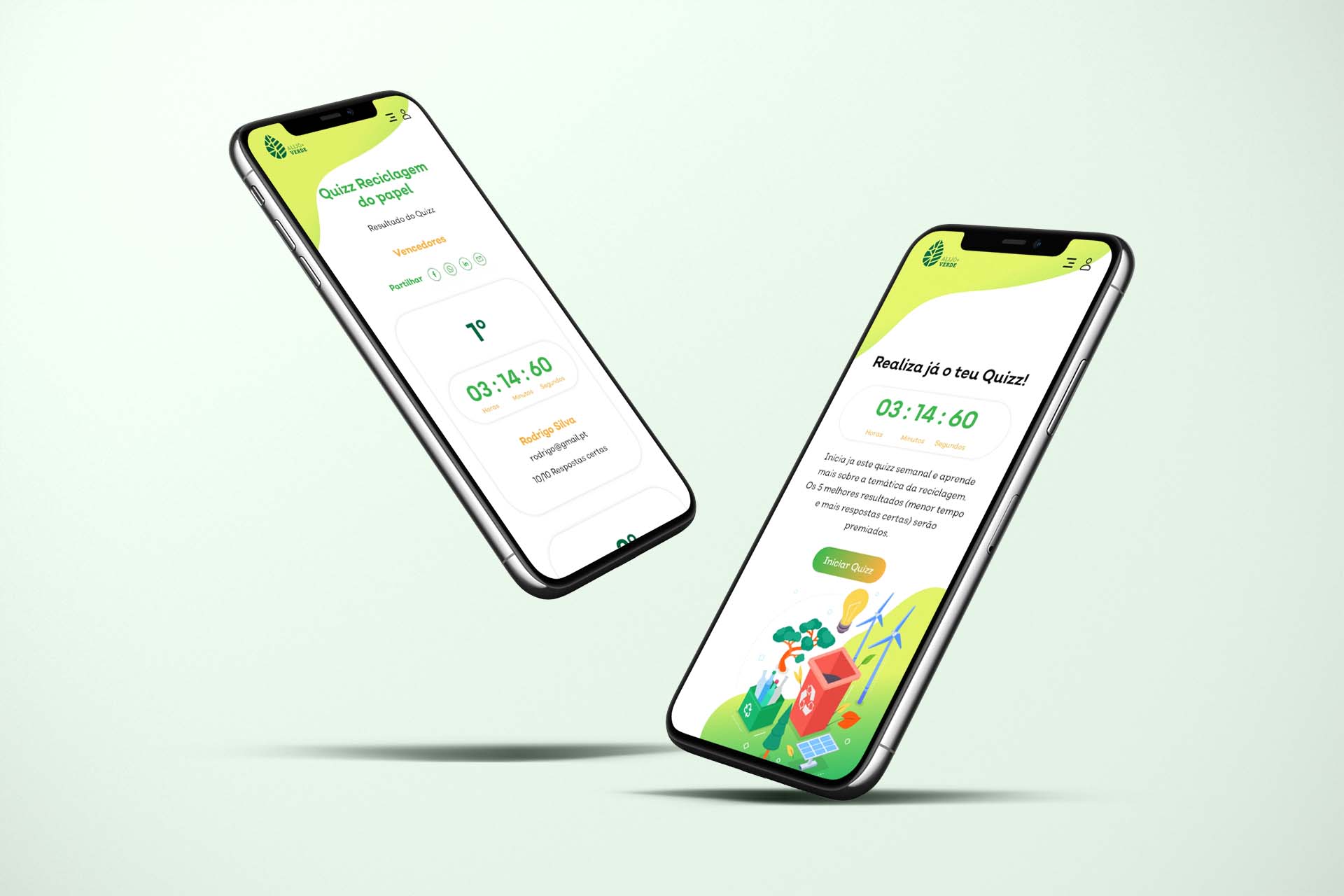 mockup for alijo website