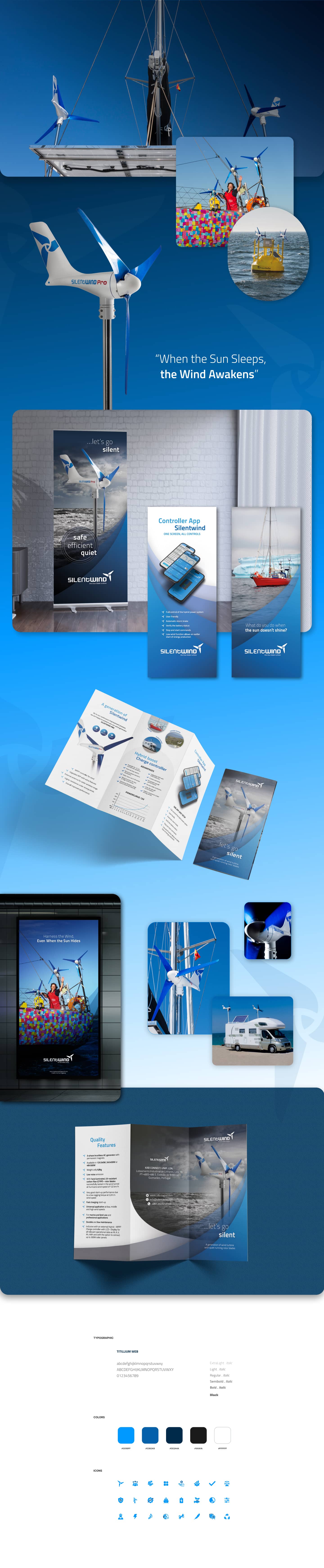 graphic supports developed for Silent Wind