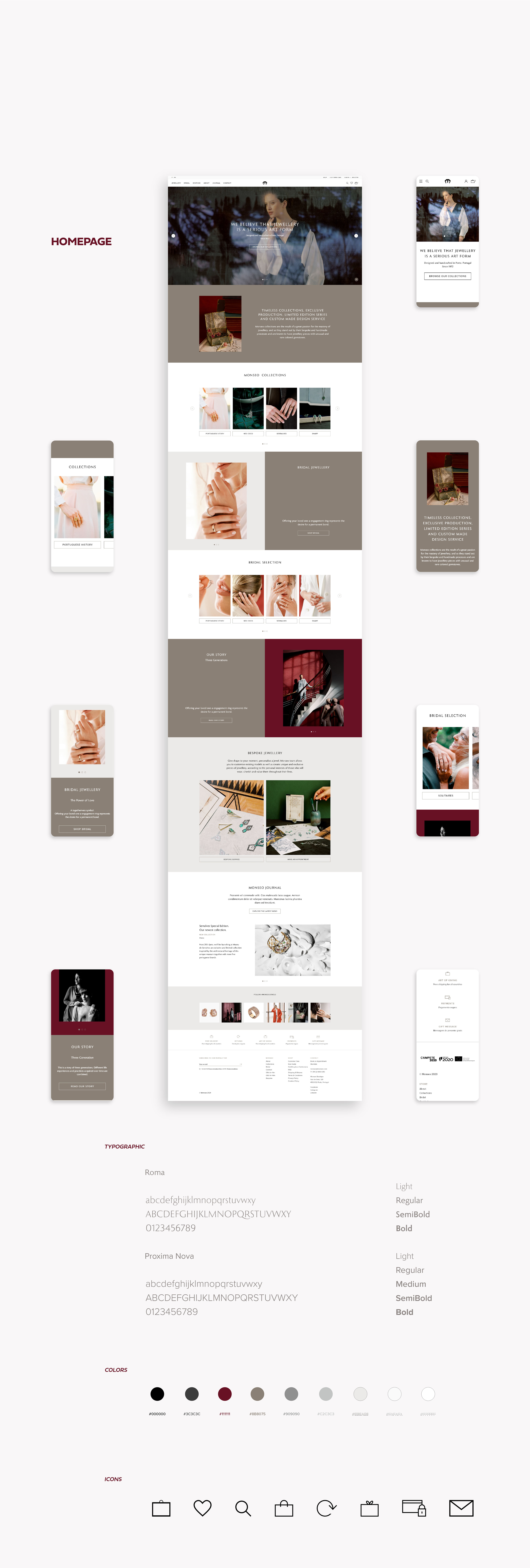 concept developed for Monseo Jewels online store