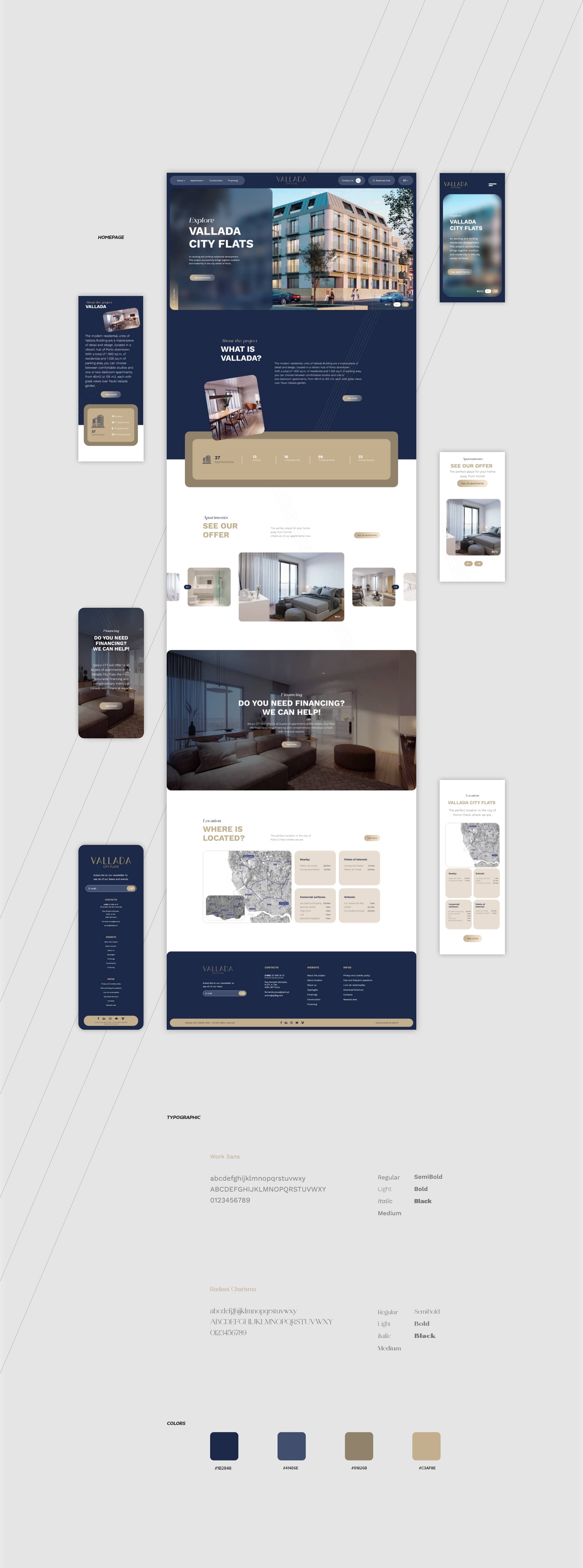 website creation and development for Vallada City Flats