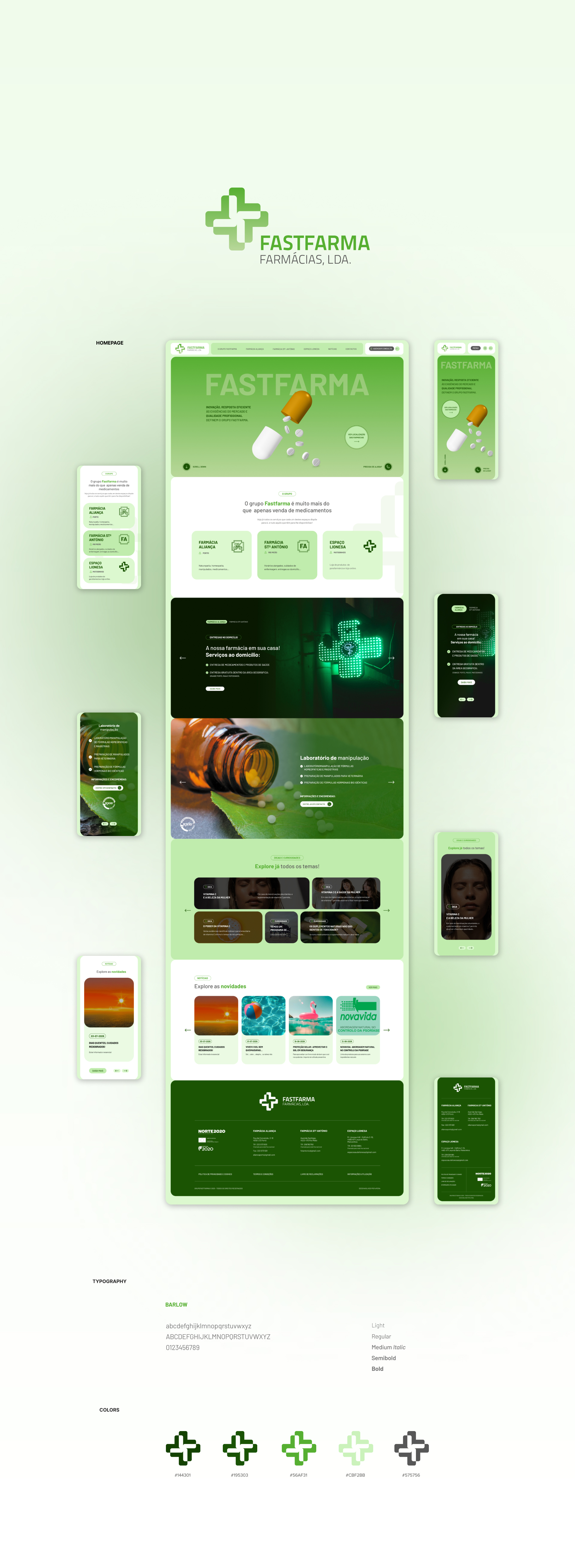 Concept developed for the Fastfarma Group website.