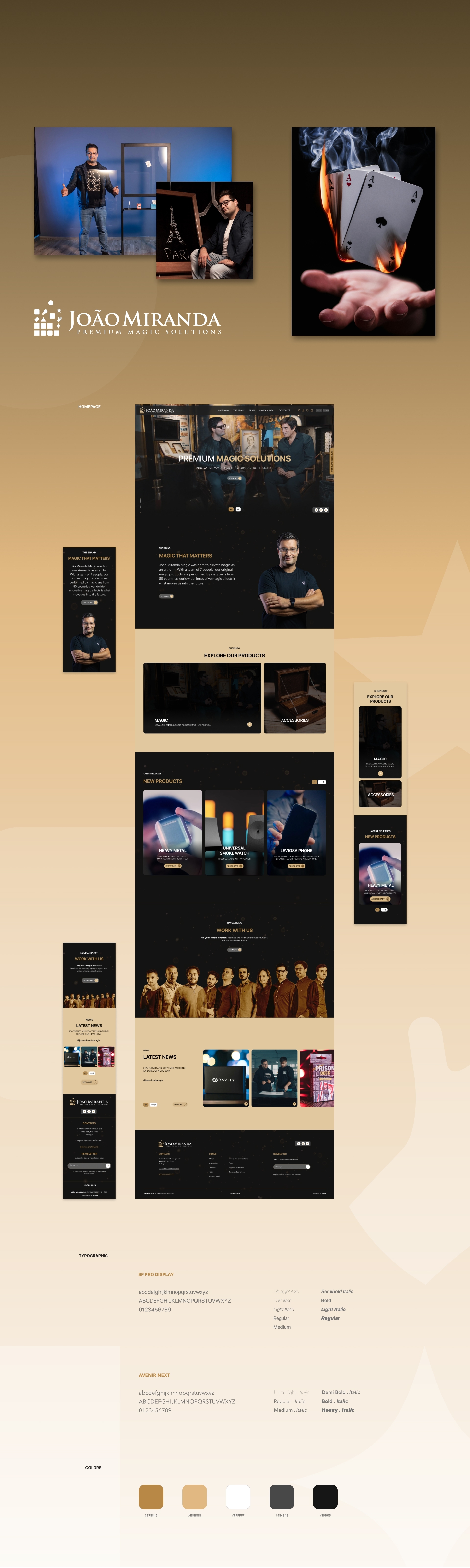 conceito desenvolvido para loja online do João Miranda  - Magic Solutions